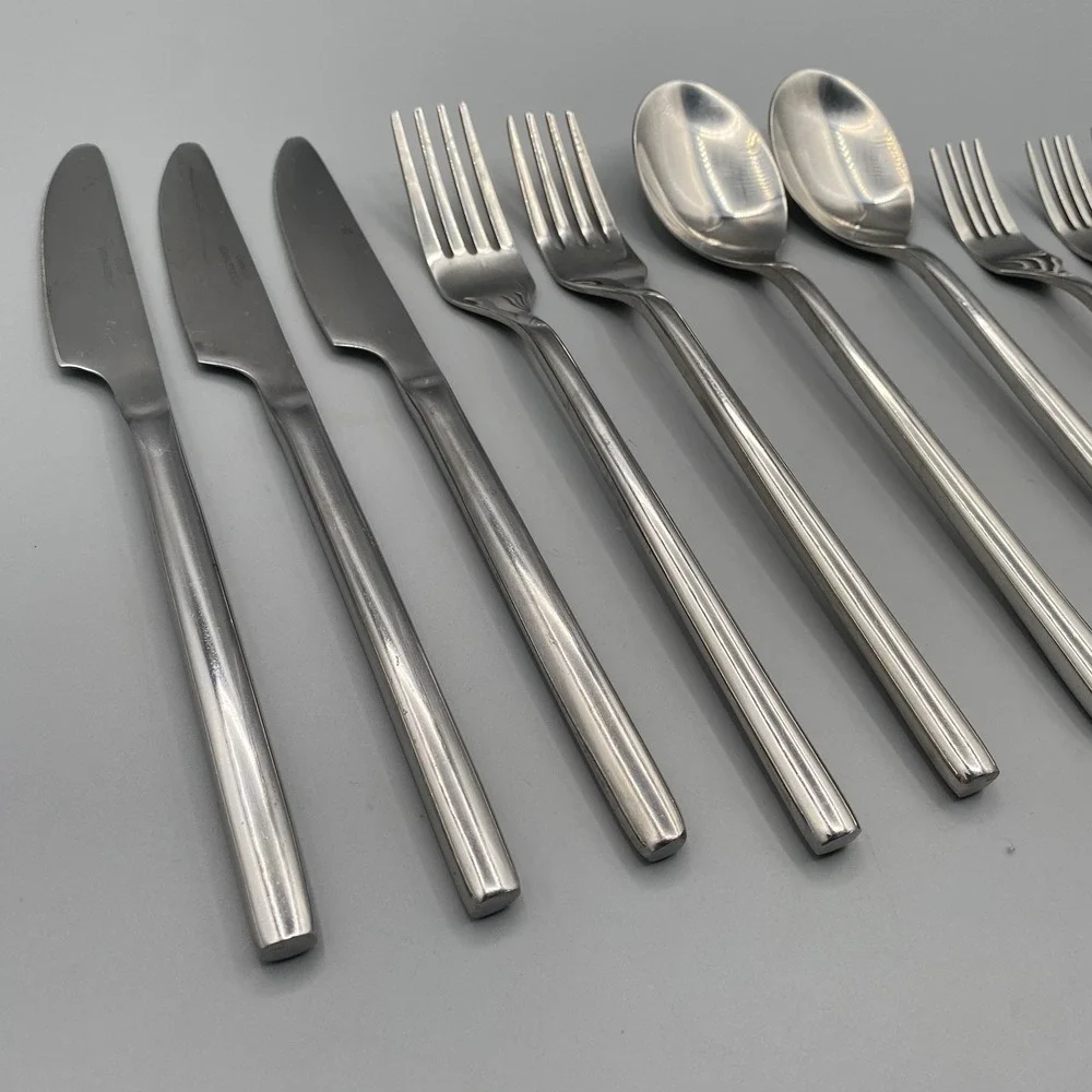 Cuisinox‎ Stainless Flatware Mixed Lot 11pcs Round Solid Handles Forks